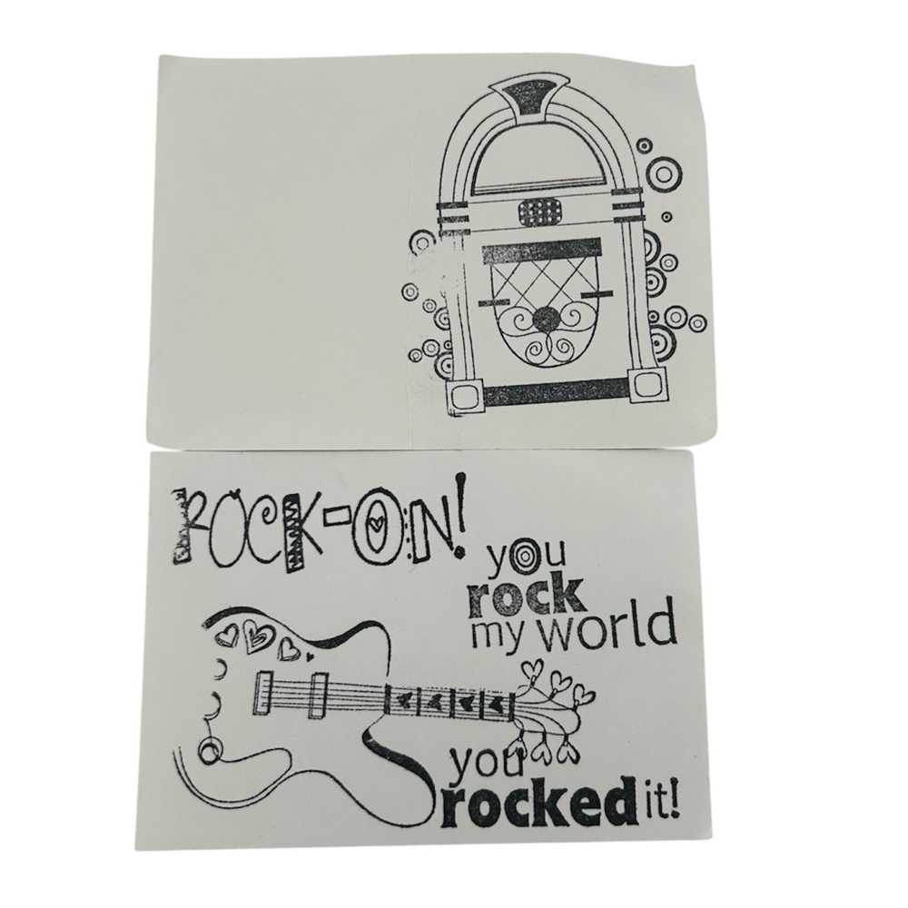 Rock-On Cling Rubber Stamps